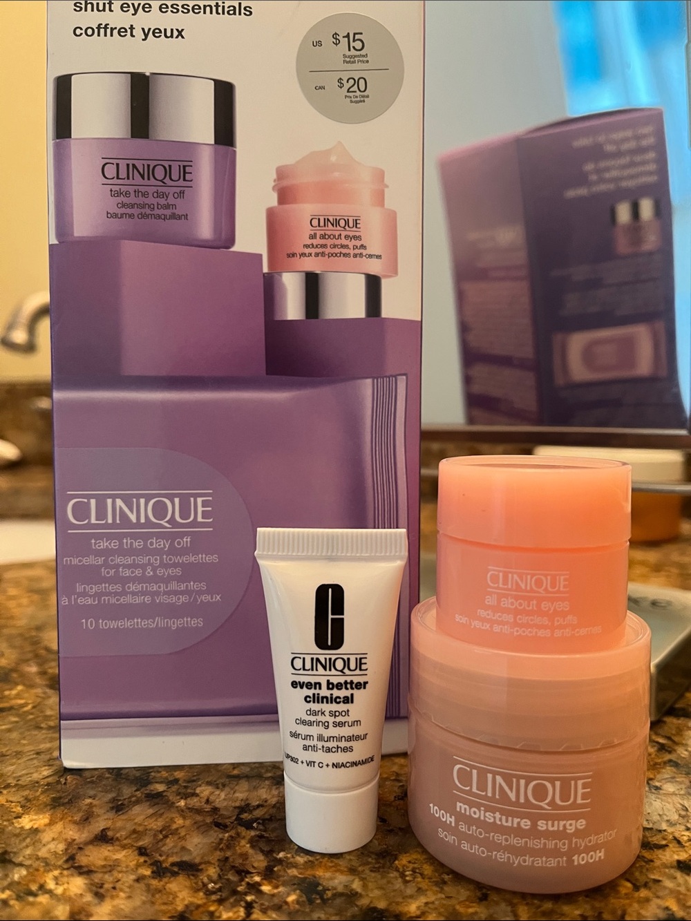 Clinique “Shut Eye Essentials” gift set & bundle